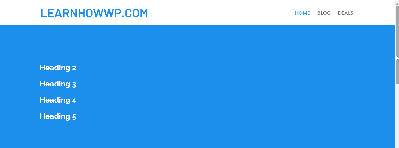 Divi fixed header increase width effect