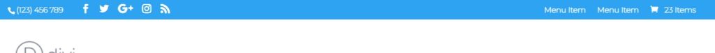Divi Secondary Header Cart Icon