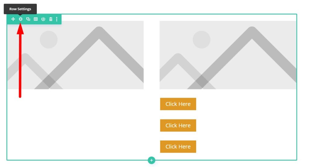 Row Settings for buttons inline